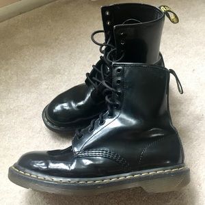 Black 1460 Dr. Martens Combat Boots